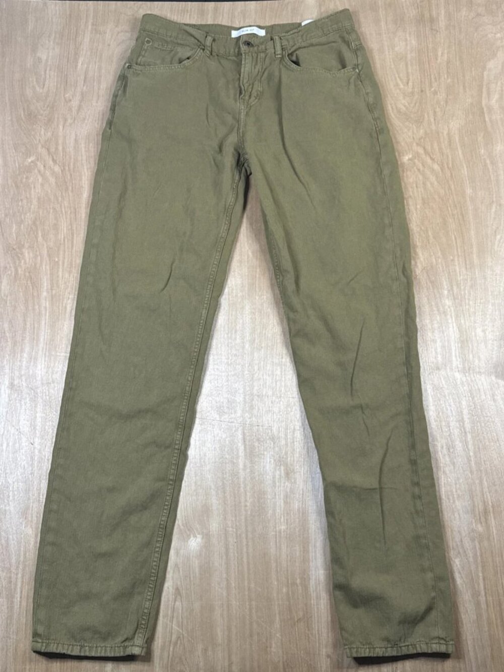 Billy Reid Pants Mens 32x32 5 Pocket Slim Tapered Linen Chino Casual